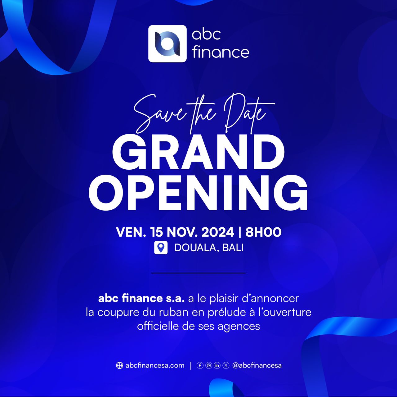 Inauguration d'ABC Finance